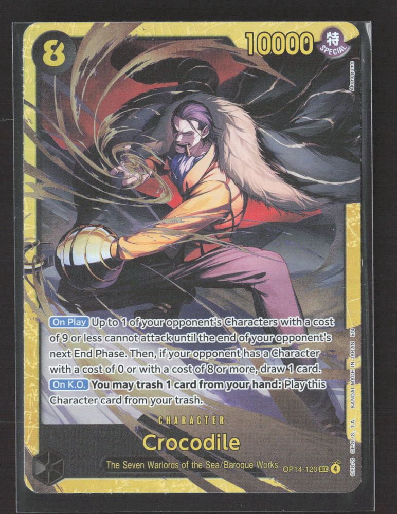 2024 Bandai One Piece Card Game 500 Years in the Future (OP-14) Crocodile #OP14-120