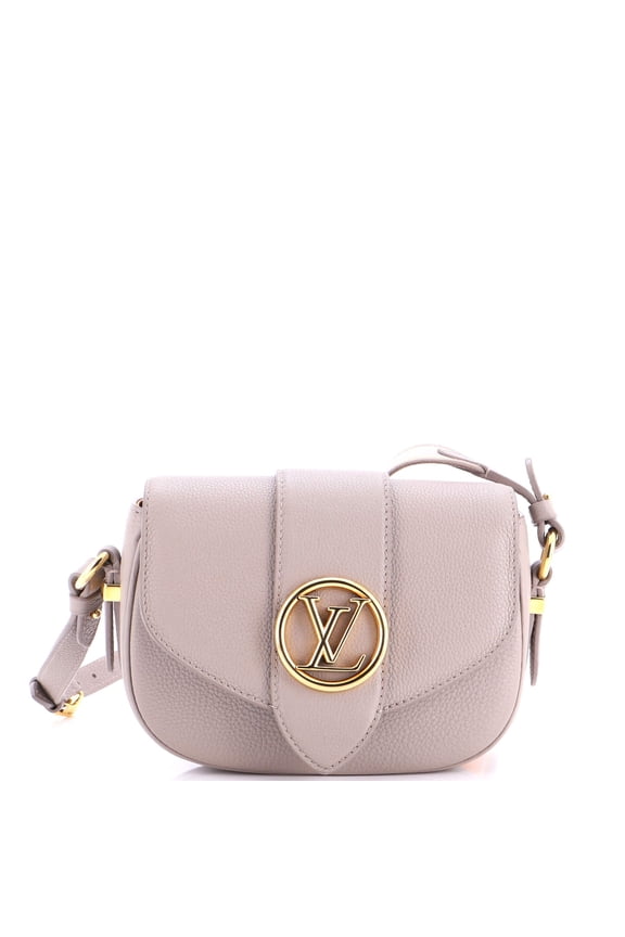 Pre-Owned LV Pont 9 Soft Bag Leather PM By Rebag