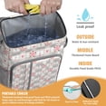 thumbnail image 2 of Travel Cooler Bag - Pioneer Flower Floral Print Pattern Camping Beer Cooler Backpack with Bottle Opener- Waterproof Insulated Picnic Backpacks - Cooler Bag for Beach, 2 of 6
