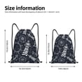 thumbnail image 2 of Daiia Anchor and Lighthouse Pattern Drawstring Backpack, Gym Bag, Lightweight Backpack, Water-Resistant Bag Travel Sports Backpack, Fitness Bag, Yoga Bag-Medium, 2 of 6