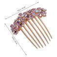 thumbnail image 3 of unbranded Peine De Cristal Con Pedrería Para Mujer Accesorio En Color Morado Para, 3 of 8