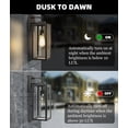thumbnail image 3 of Luces de pared para exteriores Faymart Lighting, 18 cm, paquete de 2 unidades, 3 of 7