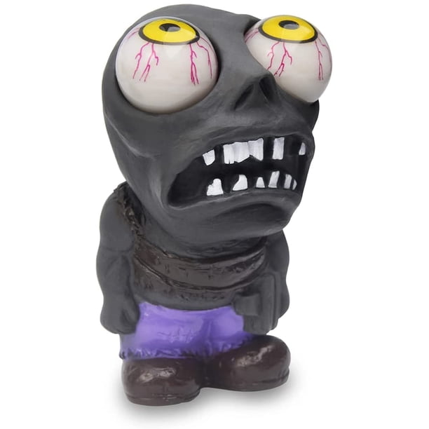 Juguete para apretar para reducir el estrés, juguetes sensoriales para reducir la ansiedad para niños y adultos, ideal para niños con autismo o TDAH, regalo para niños y niñas ((Black-Zombie))