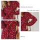 thumbnail image 5 of Vestido de manga larga para mujer, vestido de leopardo con cuello alto y estampado de leopardo, vestido de manga larga hasta la rodilla, vestido de manga larga con rendimiento finamente ajustado, 5 of 6