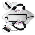thumbnail image 4 of Disketp Violets Flowers Bolsa Tote Estampada para Mujer, Bolso de Hombro y de Mano para Compras y Viajes, 4 of 8