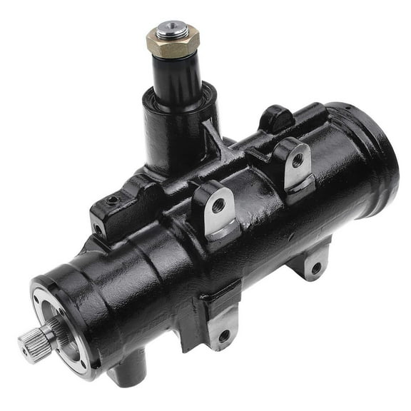 A-Premium Complete Power Steering Gear Box Gearbox Assembly [New/Black/27-6537] Compatible with Chevy Impala Camaro Malibu Monte Carlo Bel Air Caprice Nova & Buick & Oldsmobile Classic Model