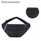 thumbnail image 5 of Hukapapa Riñonera multifuncional para teléfono móvil para hombre, bolsa de pecho para deportes al aire libre, nueva bolsa cruzada de moda para hombre y mujer, color negro, 5 of 6