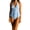 Light Blue, variant on Women's Two Piece Textured Tankini Set Halter Neck Open Back Flowy Top Bathing Suit for Beach Vacation Yellow