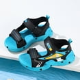 thumbnail image 4 of Zanarzt Little Girl Sandals Open Toe Boys Sandals Kids Fashion Sport Sandals Outdoor Sandal Athletic Casual Sandals Beach Shoes Sky Blue,US 2, 4 of 9