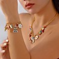thumbnail image 6 of PISONIC Christmas Necklace Bracelet Set Snowflake Collar Necklace Snowflake Jingle Bell Bracelet Festive X-Mas Christmas Jewelry Sets for Women, 6 of 20