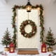 thumbnail image 5 of Cubierta navideña para puerta | Cortina navideña con bordado estereoscópico para decoración de pared y mesa | Decoración festiva para fiestas en el hogar y uso interior, 5 of 6