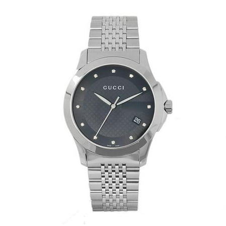 UPC 731903240292 product image for Gucci Men's G-Timeless G Quartz Sapphire Stainless Steel 38mm Watch YA126405 | upcitemdb.com