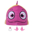 thumbnail image 2 of Ardorlove Toddler Baby Girls Boys Cartoon Fish Swim Caps With Nose Clip and Ear Plug, Kids Elastic Swimming Hats Waterproof Stretchy Swim Bathing Caps Keep Hair Clean Dry 1-5T, 2 of 6