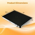 thumbnail image 3 of Costway 2 PCS Electric Warming Tray Tempered Glass Food Warmer with Adjustable Temperature, 3 of 10