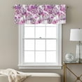 thumbnail image 3 of Pink Flowers Valance Curtain for Windows Spring Watercolor Gradient Pink Dandelion Floral Plant Rod Pocket Curtain Valances Short Window Treatments for Kitchen Bathroom Laundry Basement 42 x 18 Inch, 3 of 9