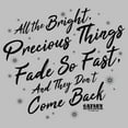 thumbnail image 2 of Women's The Great Gatsby All the Bright Precious Things Quote  Graphic Tee Athletic Heather X Large, 2 of 4