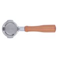 thumbnail image 1 of 58mm Bottomless Coffee Portafilter with Single Layer Screen, Wooden Handle for Expobar, , Rancilio, 1 of 7