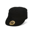 thumbnail image 2 of TopHeadwear Washed Cotton Cadet Cap, Black, 2 of 2