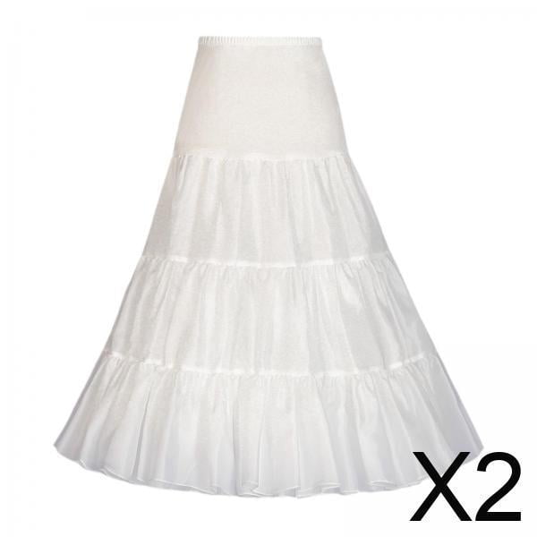 Enagua de mujer,Enagua de tul en capas para mujer debajo de los vestidos,Falda corta blanca sin aros con volantes Slip de crinolina,Enagua vestido de novia Pettiskirts de baile de ballet,Falda