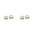 thumbnail image 2 of Youkk Chic And Cute Star Hoop Earrings Lightweight And Versatile For Women Gold 10MM 2Set, 2 of 6