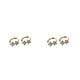 thumbnail image 4 of Minnieouse Pendientes de aro con forma de estrella que añaden un toque de brillo a la apariencia. Pendientes de plata para mujer, regalo elegante Oro 6MM 2piezas, 4 of 6