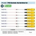 thumbnail image 3 of Eclipse Tools 7 Piece Metric Hex Nut Driver Set, 3 of 3