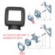 thumbnail image 2 of Marco De Sensor Redondo De Radar Embellecedor de marco de Sensor de Radar automático resistente al desgaste conveniente para VW Golf MK7 2013-2016, 2 of 8