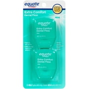 Equate Extra Comfort Mint Dental Floss, 40m, 2 Count