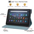 thumbnail image 3 of Allytech Case Fits Kindle Fire HD 8 & 8 Plus Tablet (10th Generation, 2020 Release),PU Leather Folio Stand Card Slot Shockproof Cover with Auto Wake/Sleep, Blue, 3 of 6