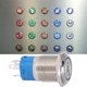 thumbnail image 5 of 2 uds interruptor de botón de Metal de 5 pines interruptor de reinicio automático de cabeza plana de 16mm con luz número 4, 5 of 8