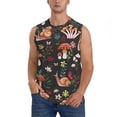 thumbnail image 1 of Bingfone Mushroom With Snails Pattern Men's Tank Tops Workout Sleeveless Tee Shirts Running Beach Tanks for Men-XX-Large, 1 of 7