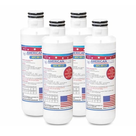 AFC® #AFC-RF-L7, Compatible with LG® LFXS30796D Refrigerator Water Filter Made in USA -4 Filters