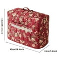 thumbnail image 3 of Red Sewing Machine Protective Cover, Quilted Dust Guard with Pockets, 1 Count, 16.9 Inch Polyester, Home Craft Organizer Hood, 3 of 4