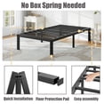 thumbnail image 4 of NESLIME 18 inch Twin Size Metal Bed Frame with Ample Storage Space, Heavy Duty Metal Platform, No Box Spring Needed, 4 of 8