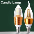 thumbnail image 4 of GloryStar E14 LED Corn Bulbs, 7W 220V E14 Base Candelabra Light Bulbs, 360-degree Angle Beam LED Candle Bulbs, Non-Dimmable, Vintage Style Decoration, 4 of 9