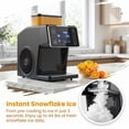 thumbnail image 4 of Electric Snow Cone Maker 44LBS 24H Snowflake Ice Machine Ice Shaver Machine Ice Crusher with Stainless Steel Blade 0.2 Gal Tank 60S Pre Cooling for Home Parties Small Gatherings, 4 of 16