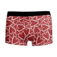 thumbnail image 4 of Mens Underwear Valentine Heart Print Trend Stretch Comfortable Cotton Boxer Briefs Elastic Waistband Soft Breathable Trunks Red S, 4 of 4