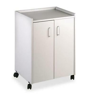 - Safco Mobile Refreshment Center Cart, 1-Shelf, 23w x 18d x 31h, Gray (SAF8953GR)