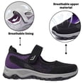 thumbnail image 4 of BERANMEY Women‘s Slip-On Walking Shoes – Easy On/Off with Hook & Loop Comfort-Focused Athletic Sneakers for Women Non-Slip Casual Shoes for Travel Work Outdoor, 4 of 7