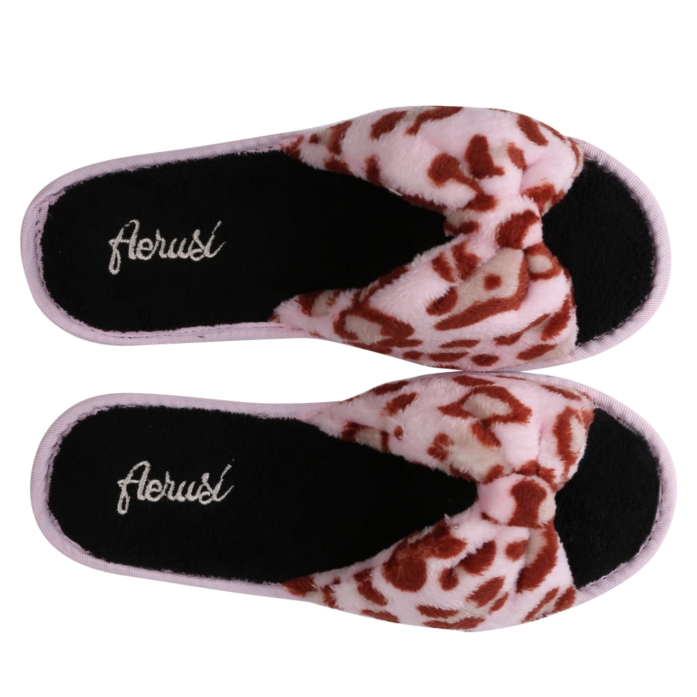 Leopard Memory Foam Warm Comfortable Home House Slipper