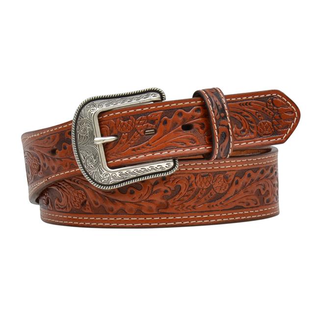 3d belt mens western leather acorn 
