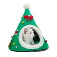 thumbnail image 1 of Nido semicerrado para mascotas, cómoda cama navideña para mascotas, caseta de arena para gatos, nido cálido para mascotas, casa para gatos, estera, cama para perros lavable, 1 of 8