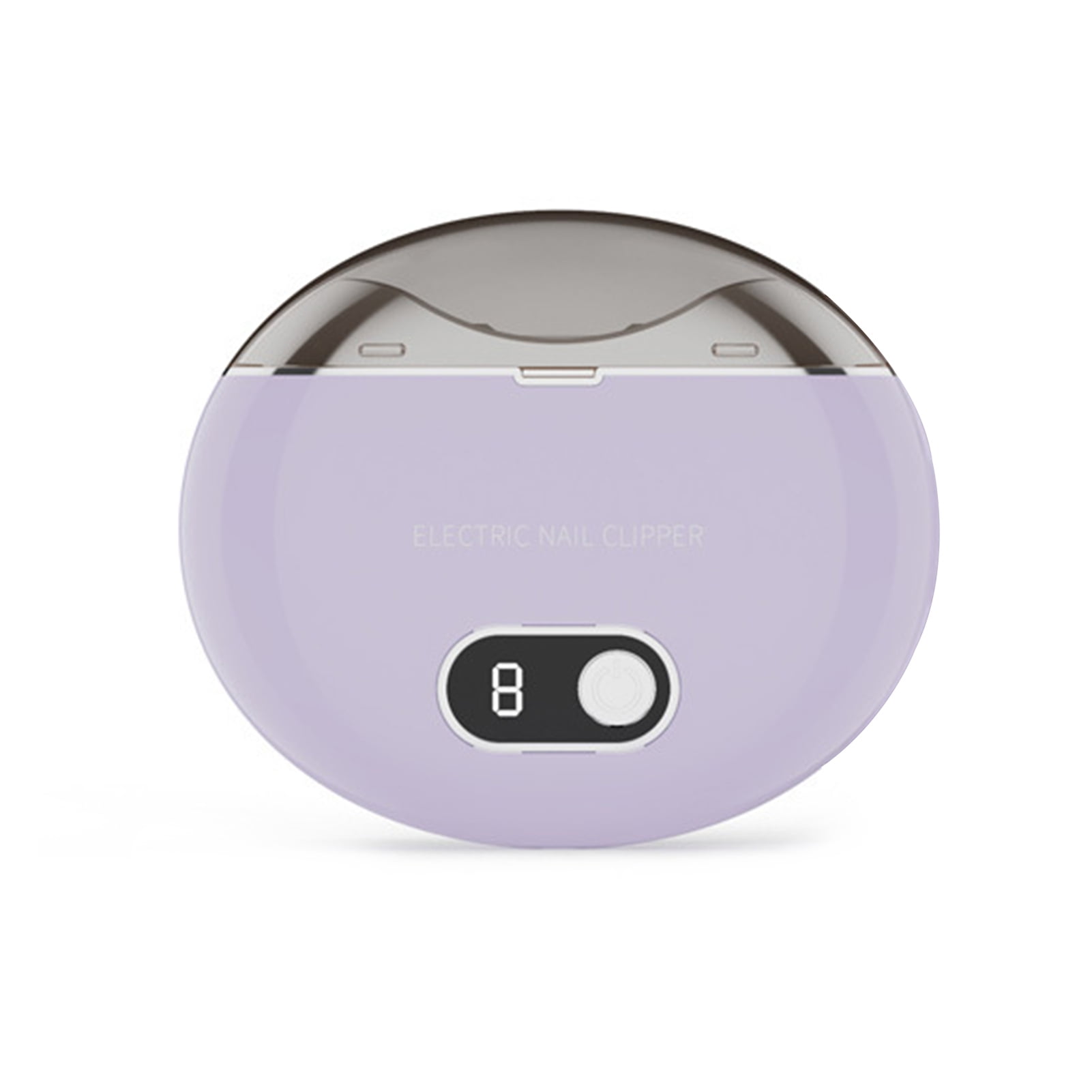 dianhelloya Automatic Electric Nail Clipper with LCD Digital Display 3-Speed Adjustable Fingernail Trimmer with LED Light Rechargeable Electric Nail Cutter for Babies Kids Adults Elderly Purple