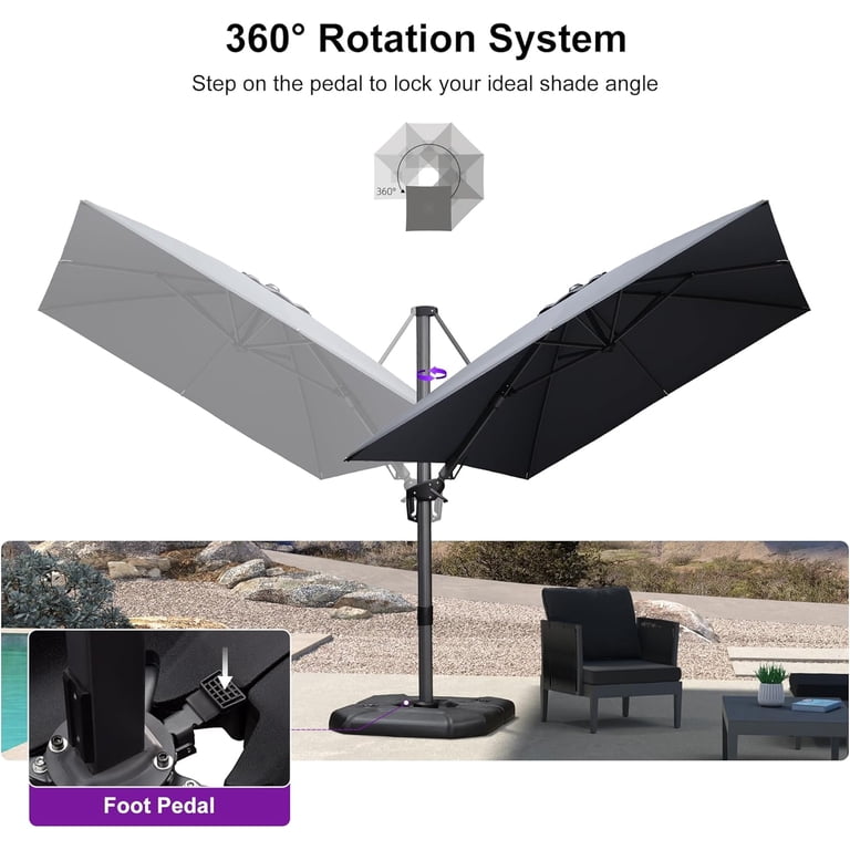 9 ft patio umbrella frame only Replacement 9ft Umbrella Frame with LED Lights