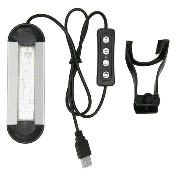Accesorios para acuarios, luz para acuario, luz LED completa ajustable para pecera, luz para pecera plantada, estética elegante Jadeshay A