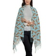 thumbnail image 2 of Zufioo Funny Lobsters Print Long Plush Tassel Scarf, Winter Shawl Accessories for Women, 2 of 8