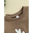 thumbnail image 5 of Kiapeise Toddler Kids Long Sleeve Sweatshirts Christmas Deer Print Jumpers Pullover Tops, 5 of 8