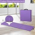 thumbnail image 4 of CL.HPAHKL Gymnastics Mat 2'x6'x2'' Folding Tumbling Mat Gym Mat Yoga Mat Portable Lightweight Exercise Mat Cheer Mat for Kids Adults Home Exercise Yoga Aerobics Fitness, 4 of 7