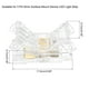 thumbnail image 2 of Uxcell 20 Pcs Conector de Tira LED 3 Pines 0.69'' x 0.38'' Conectores para Adaptador de Luz LED Sin Soldadura, 2 of 6