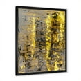 thumbnail image 2 of Designart 'Grey Meets Yellow Abstract Art II' Modern Framed Art Print, 2 of 4